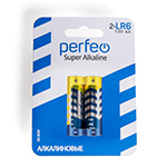 Э/п LR6 Perfeo Super Alkaline, BL2