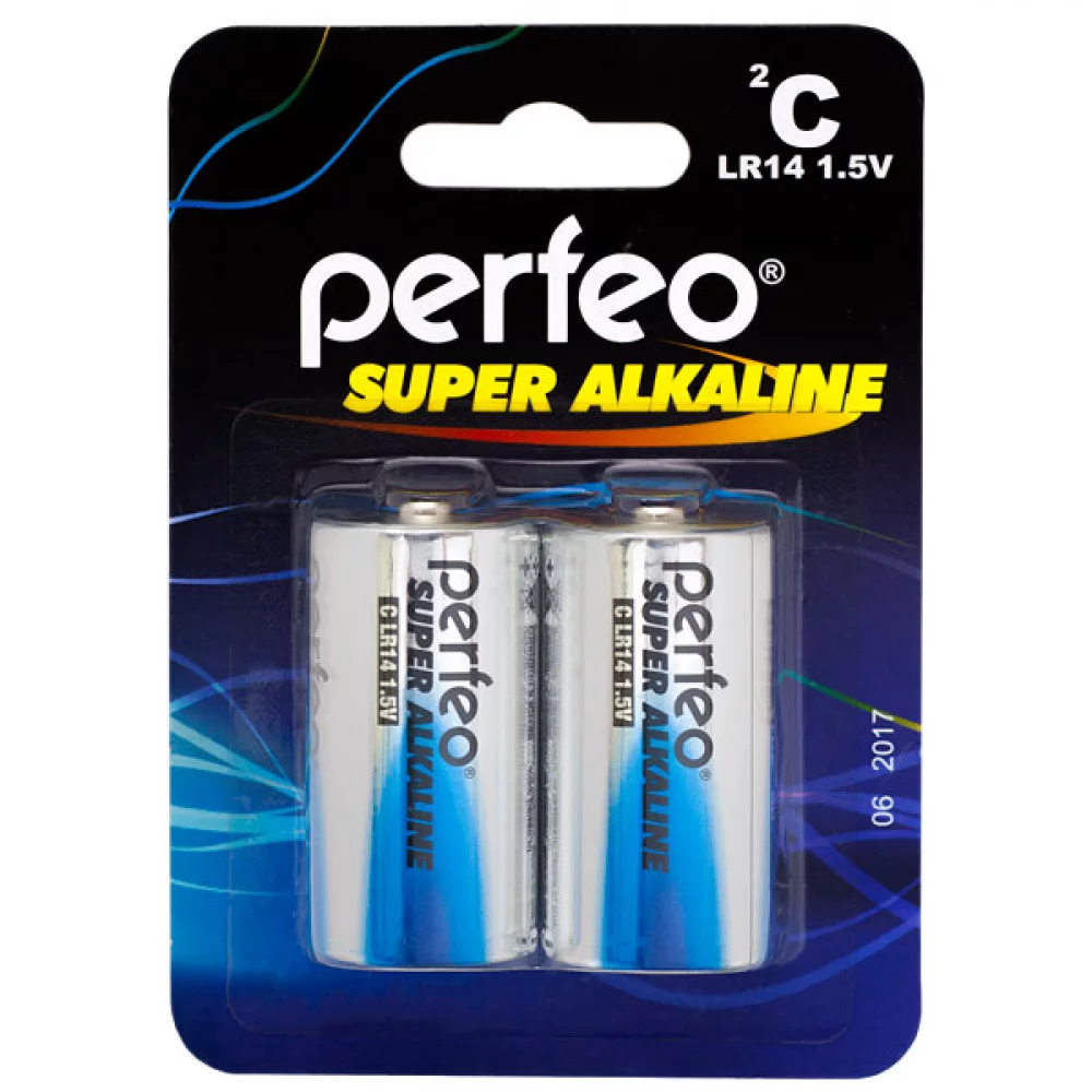 Э/п LR14 Perfeo Super Alkaline, BL2 оптом