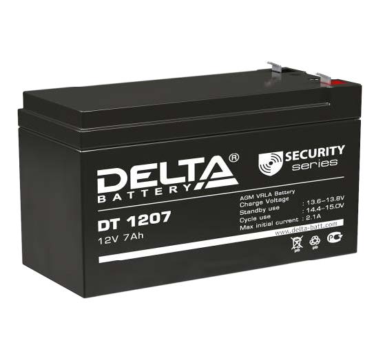 Ак-р 12V 7.0 Ah Delta DT 1207 оптом