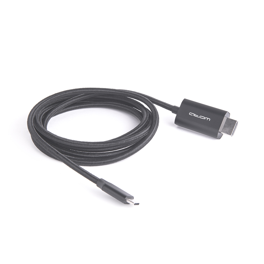 USB Type-C 3.1 - HDMI 1,8m black оптом