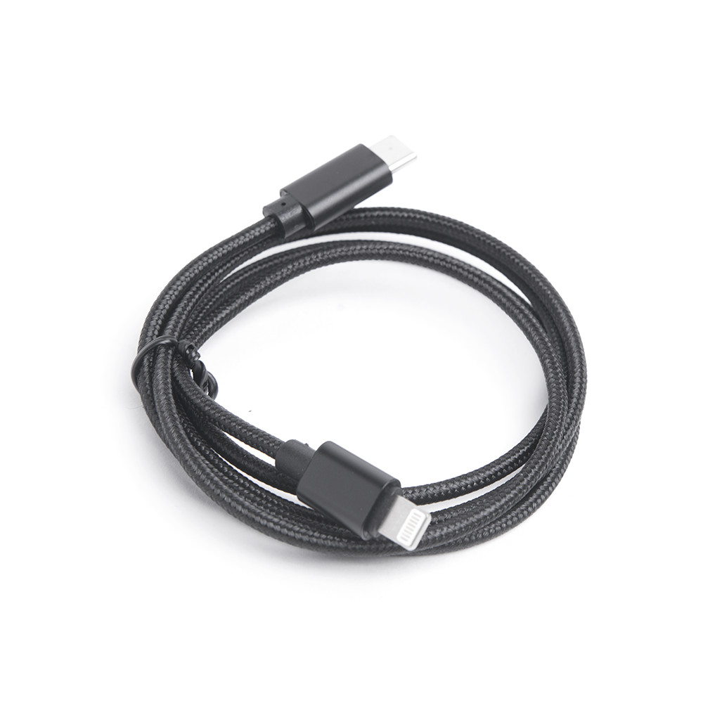 Шнур ATOM | USB Type-C 3.1 - Lightning, 1m black оптом