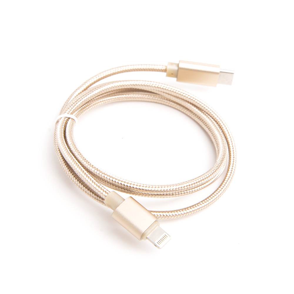 Шнур ATOM | USB Type-C 3.1 - Lightning, 1m gold