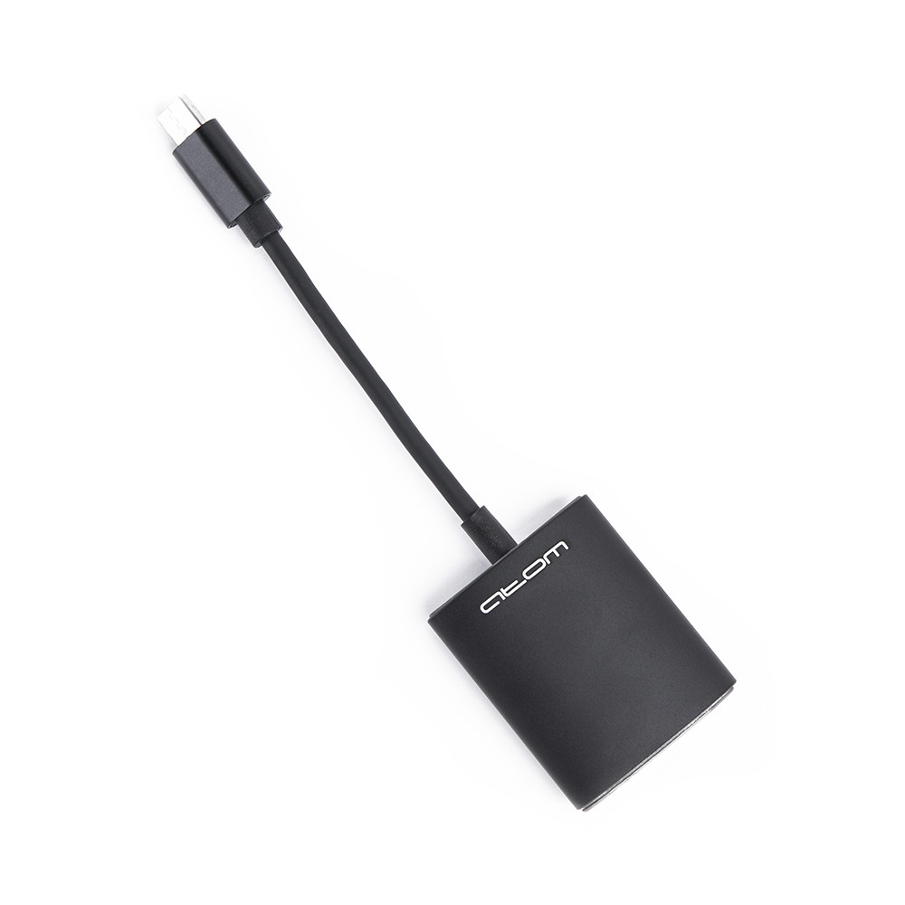 Переходник ATOM | USB Type-C 3.1 - Micro SD\SD, 0,15 м (шт/гн) black оптом